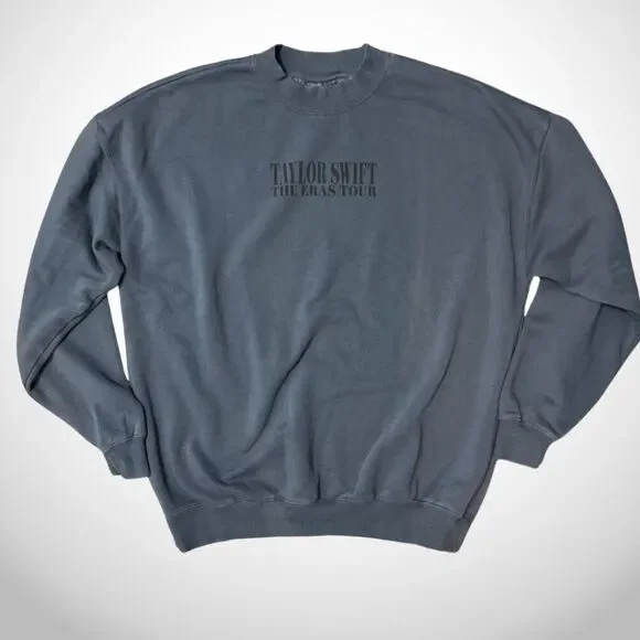 NEW The Eras Tour Authentic Blue Crewneck Sweatshirt Taylor Swift 2023 Medium - Picture 5 of 6